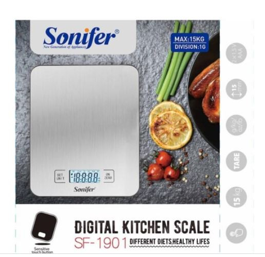 ترازو آشپزخانه 15 کیلویی اصلی سونیفر مدل SF-1901