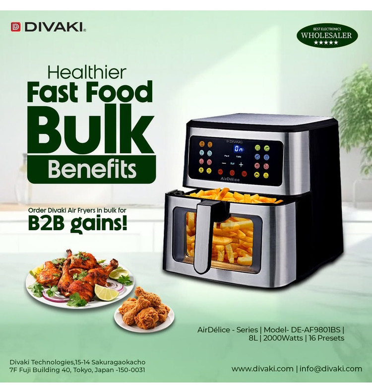 سرخ کن دو النت دیواکی ژاپن اصلی مدل DE-AF9801BS
